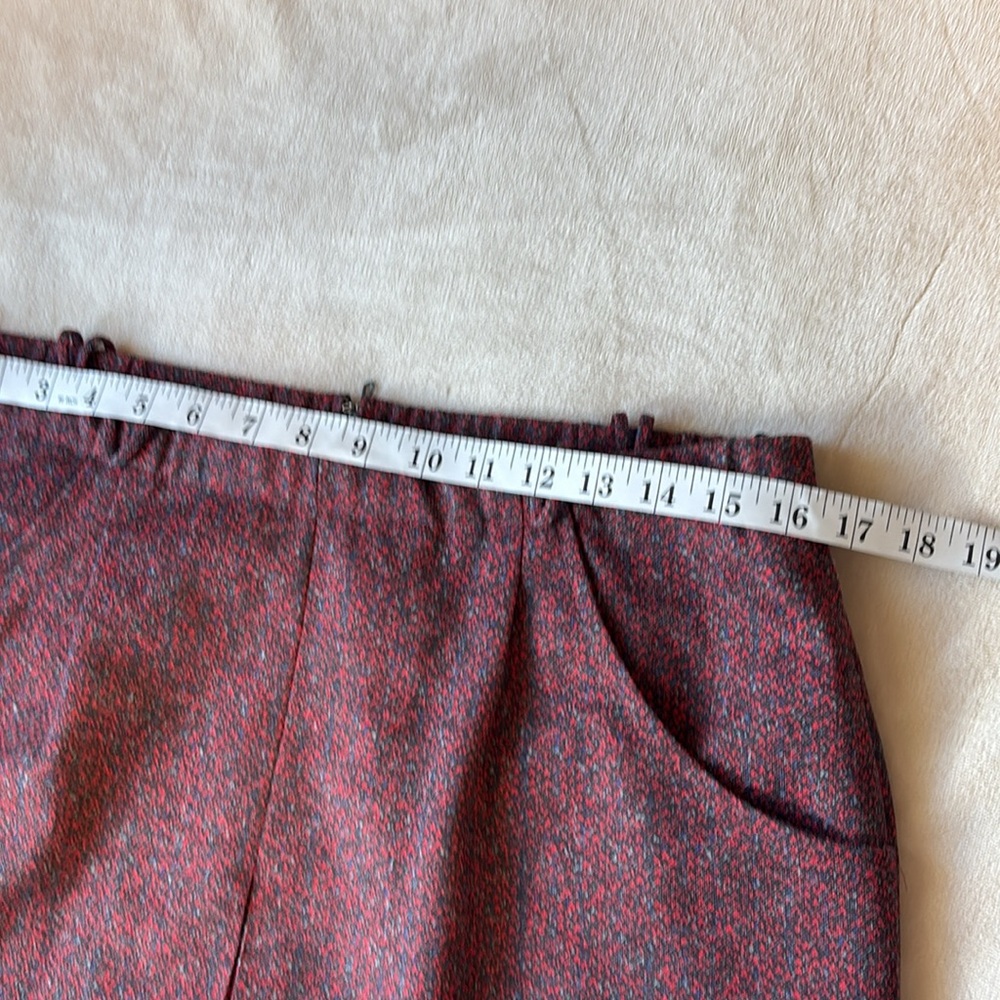 French Vintage Marcelle Griffon Made in France Calf Length Skirt 31” Waist - Picture 6 of 11